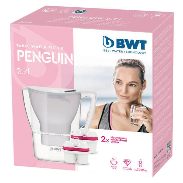 BWT Penguin Weiss 2.7 L Krug Elektronisch - Brita Wasserfilter – Bild 3