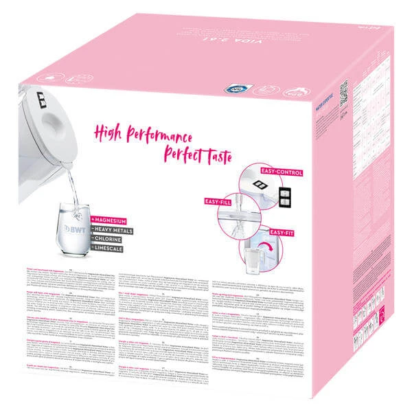BWT Vida Weiss 2.6 L Krug Manuell Inkl. 12x Magnesium - Brita Wasserfilter – Bild 2