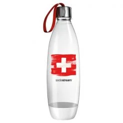 Sodastream 1L Spülmaschinenfeste Kunststoffflasche Fuse SWISS-Edition - Trinkwassersprudler