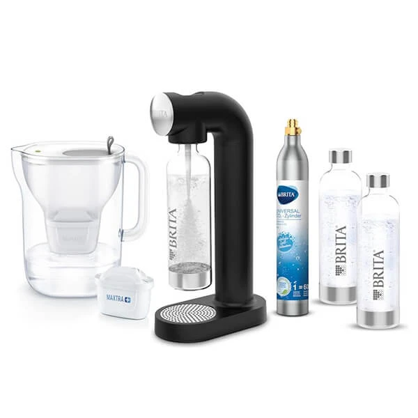 Brita SodaONE + Style Bundle Schwarz - Trinkwassersprudler