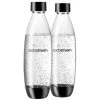 Sodastream 2 X 1L Kunststoff FUSE Schwarz - Zubehör Trinkwassersprudler