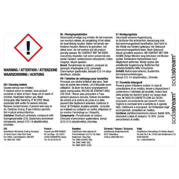 Sodastream Sod Clean Tabs - Zubehör Trinkwassersprudler – Bild 2